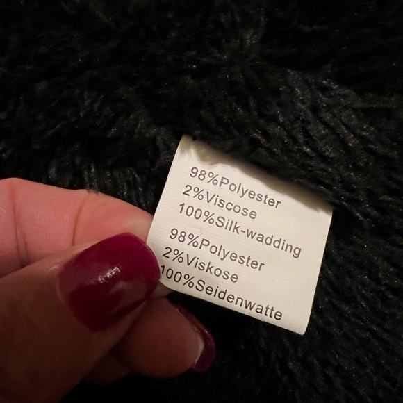 EUC Size SM GRACE KARIN Women's Hooded Fleece Line Faux Fur Jacket with Pockets - Picture 13 of 14